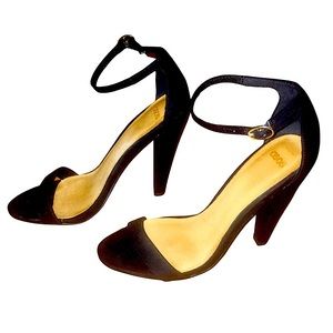 ASOS barely there faux suede heels
